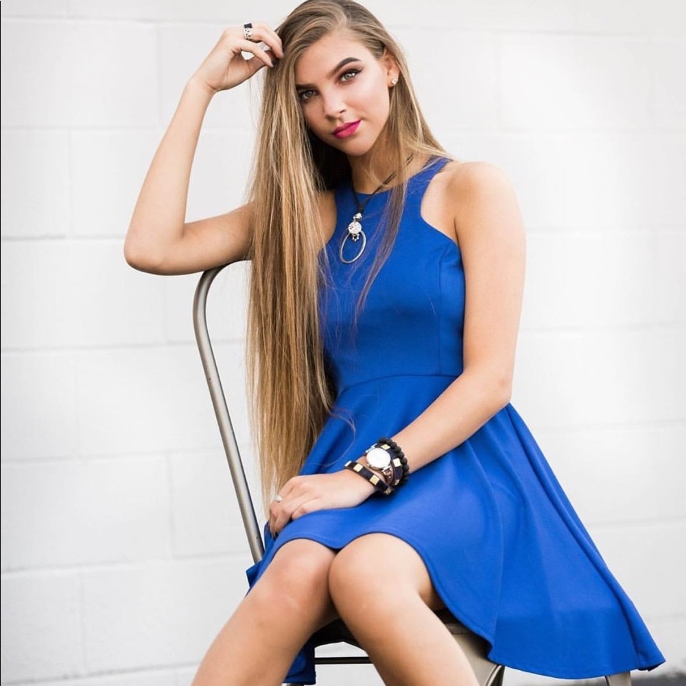Blue dress